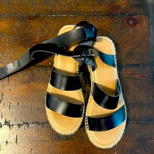 Black Platform Sandals